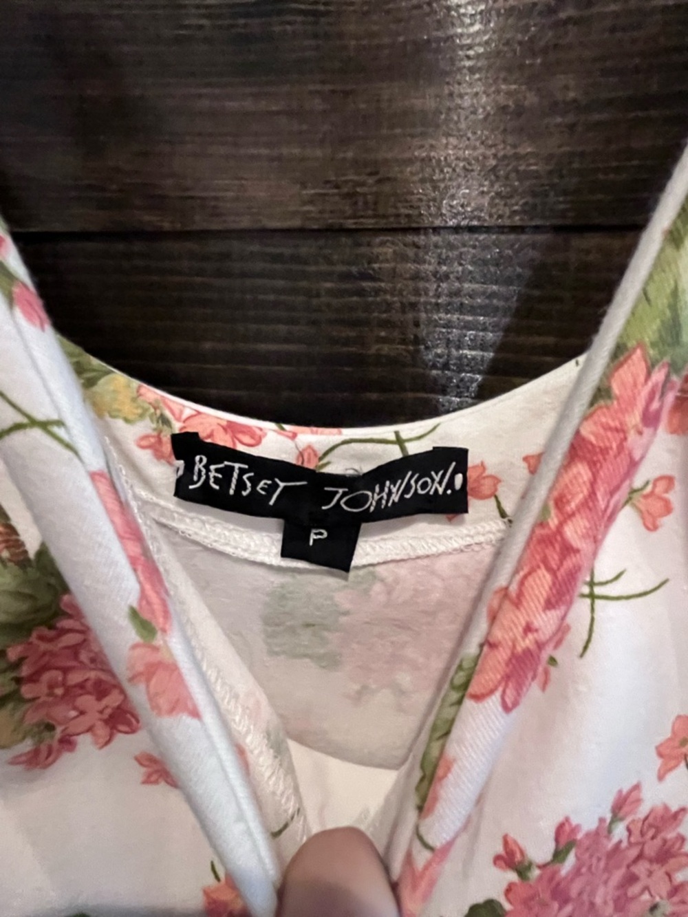 Betsey Johnson Vintage Jumpsuit/Romper Hydrangea Print - Picture 9 of 12
